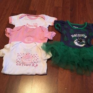 NHL Vancouver Canucks baby girl clothes